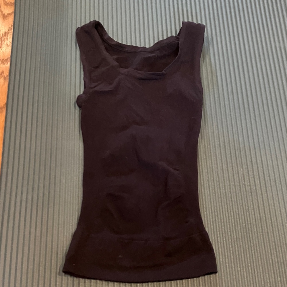 SPANX Black Fitted Tank Top